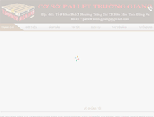 Tablet Screenshot of pallettruonggiang.com